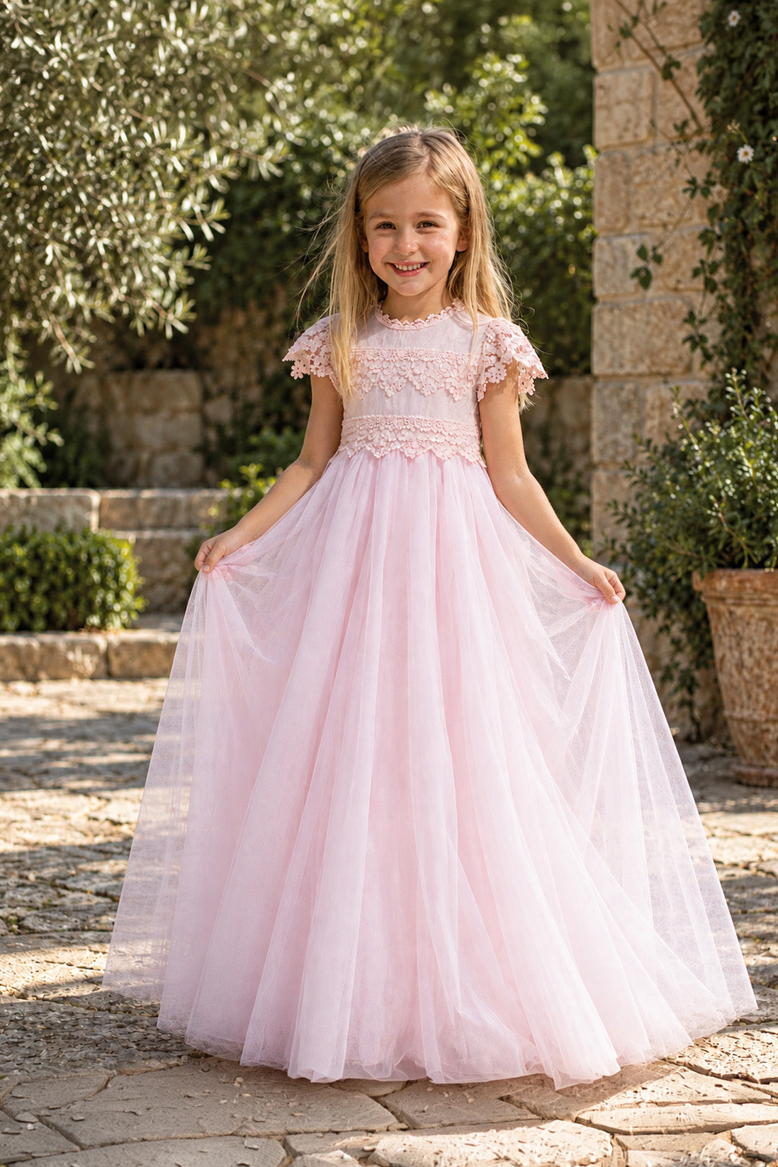 Audrey in Pink ~ Party or Flower Girl Dress
