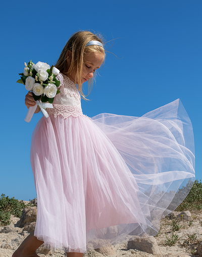 Audrey in Pink ~ Party or Flower Girl Dress