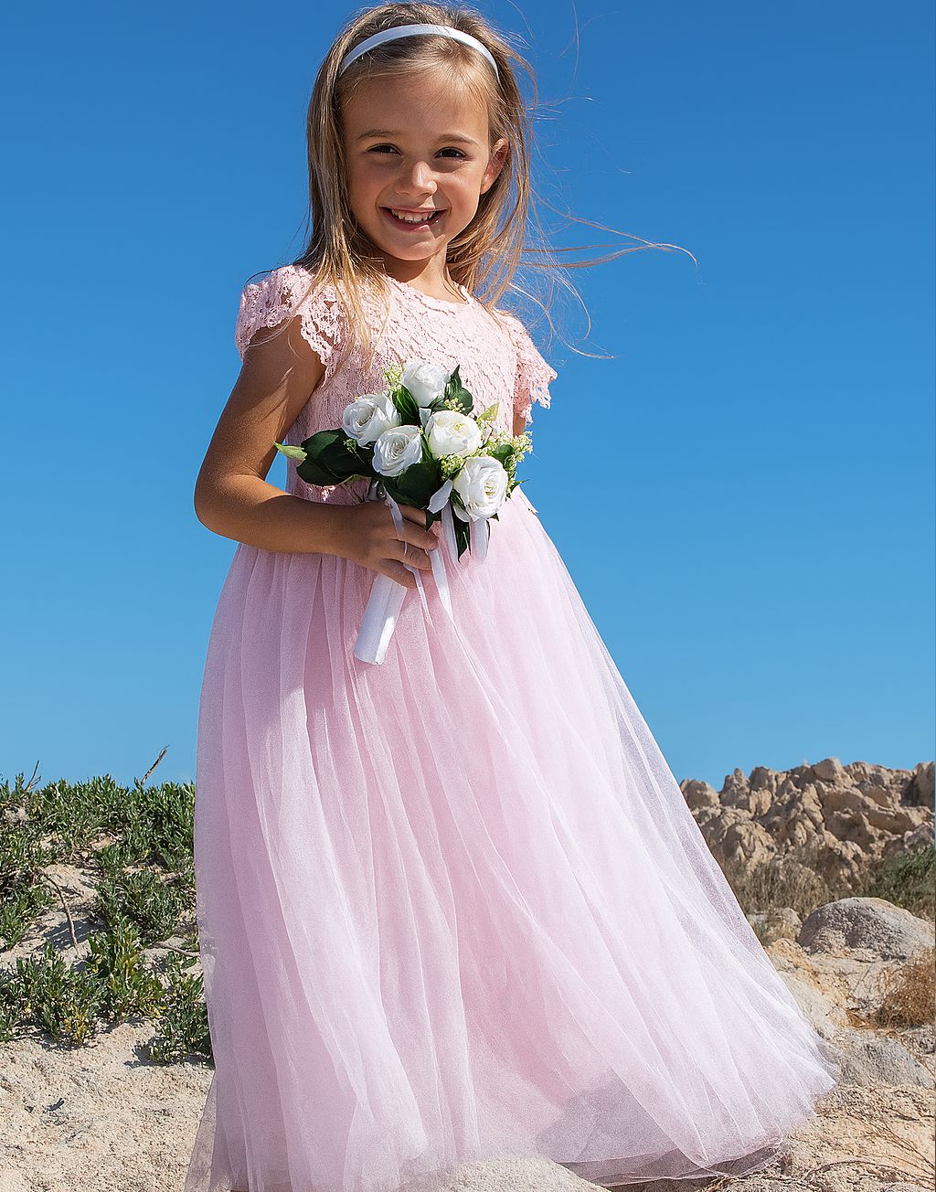 Audrey in Pink ~ Party or Flower Girl Dress