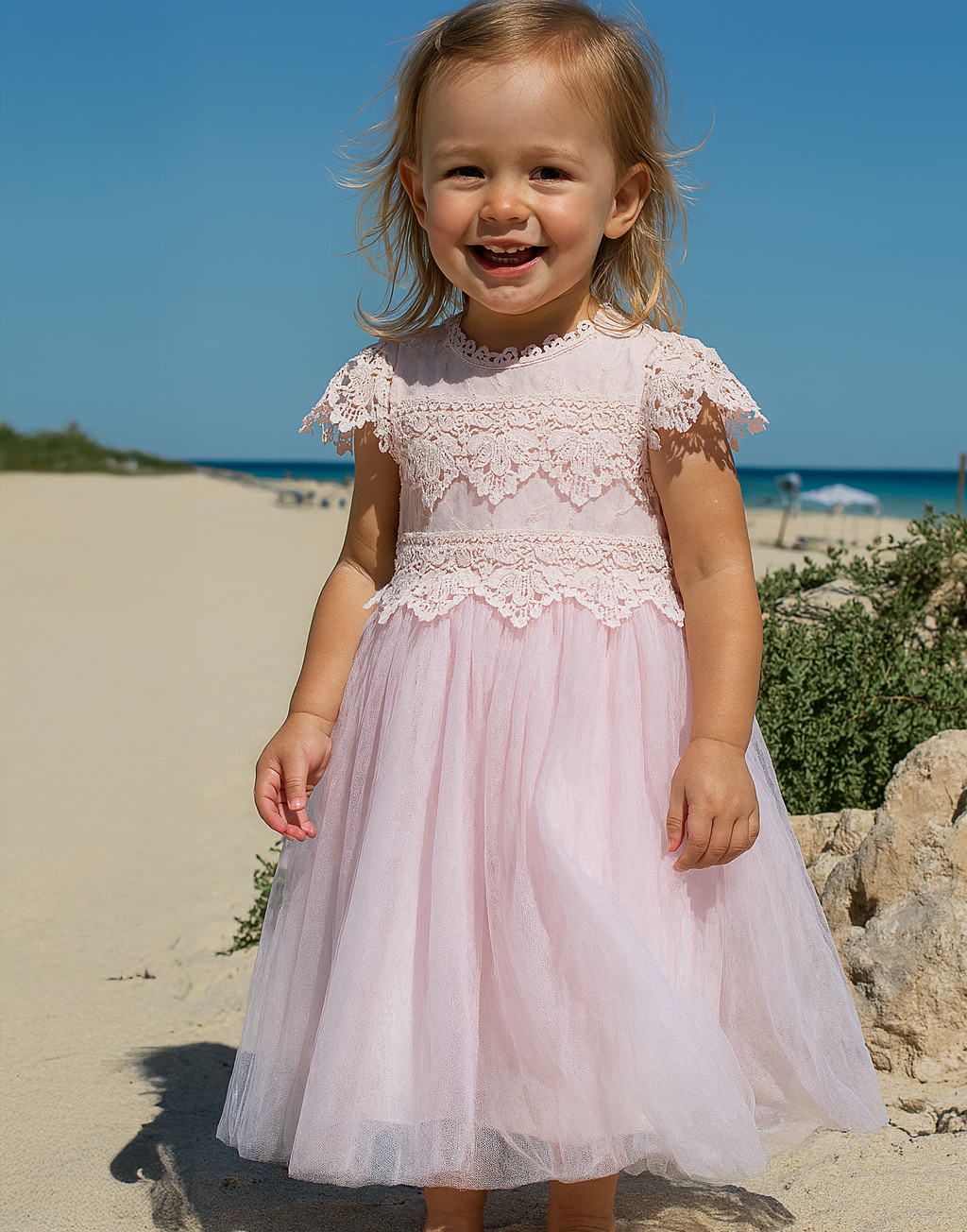 Audrey in Pink (Baby + Toddler) ~ Party or Flower Girl Dress