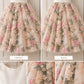 Aurora in Ivory White and Floral Party Girl Dress