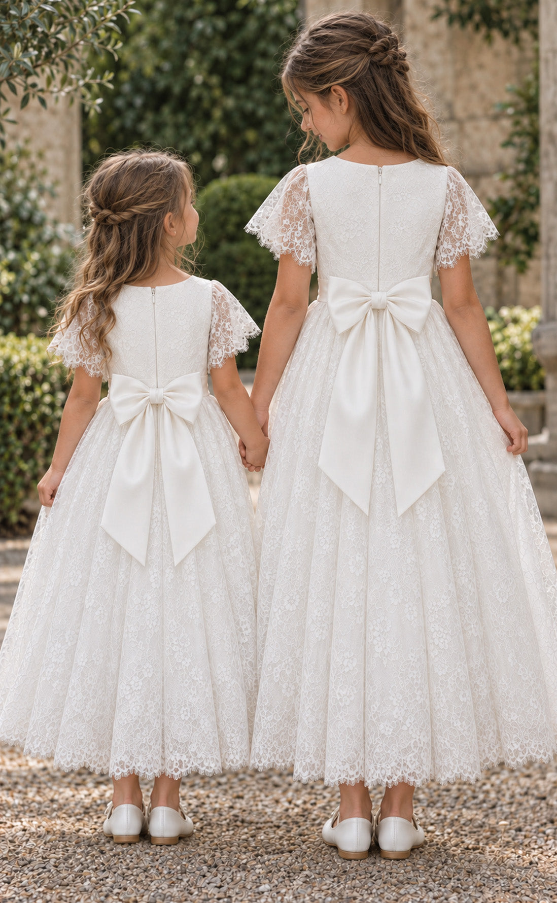 Bella Ivory White - Flower Girl or Ceremonial Dress