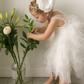 Bess in Ivory White Luxurious Tulle Flower Girl | Party Dress
