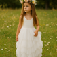 Bess in Ivory White Luxurious Tulle Flower Girl | Party Dress