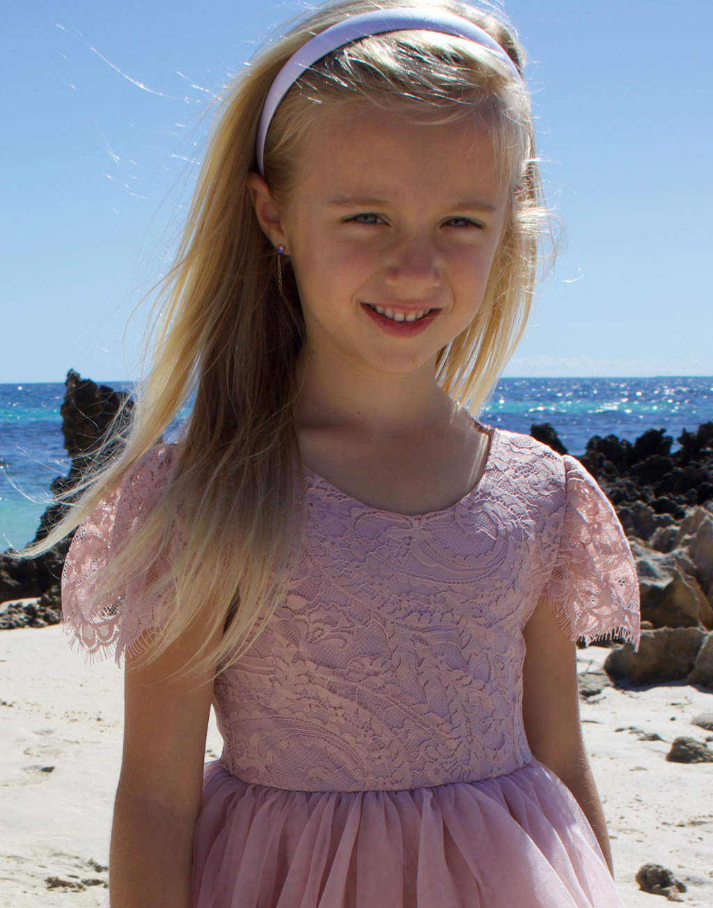 Blossom in Dusty Rose ~ Flower Girl or Party Girl Dress