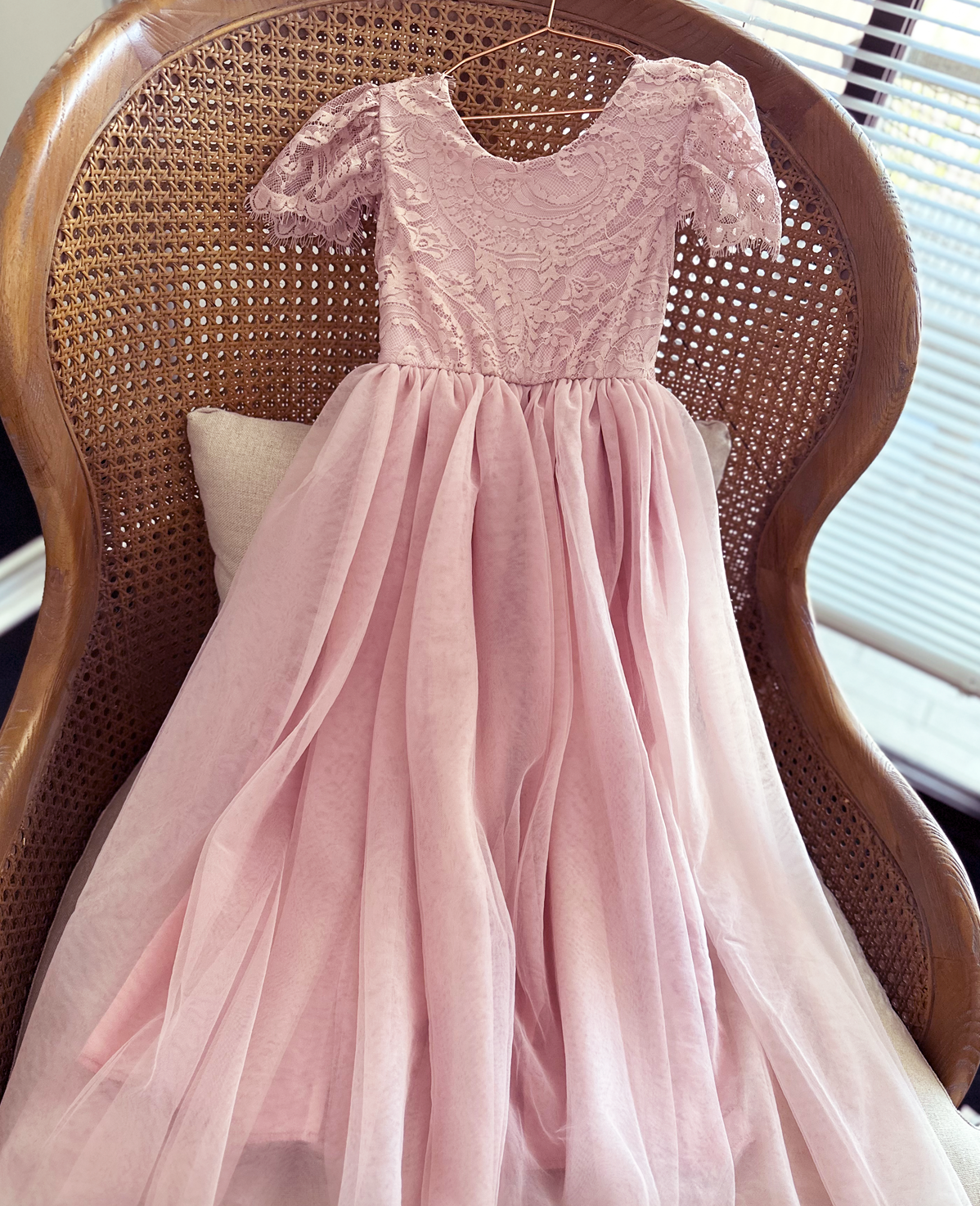 Blossom in Dusty Rose ~ Flower Girl or Party Girl Dress