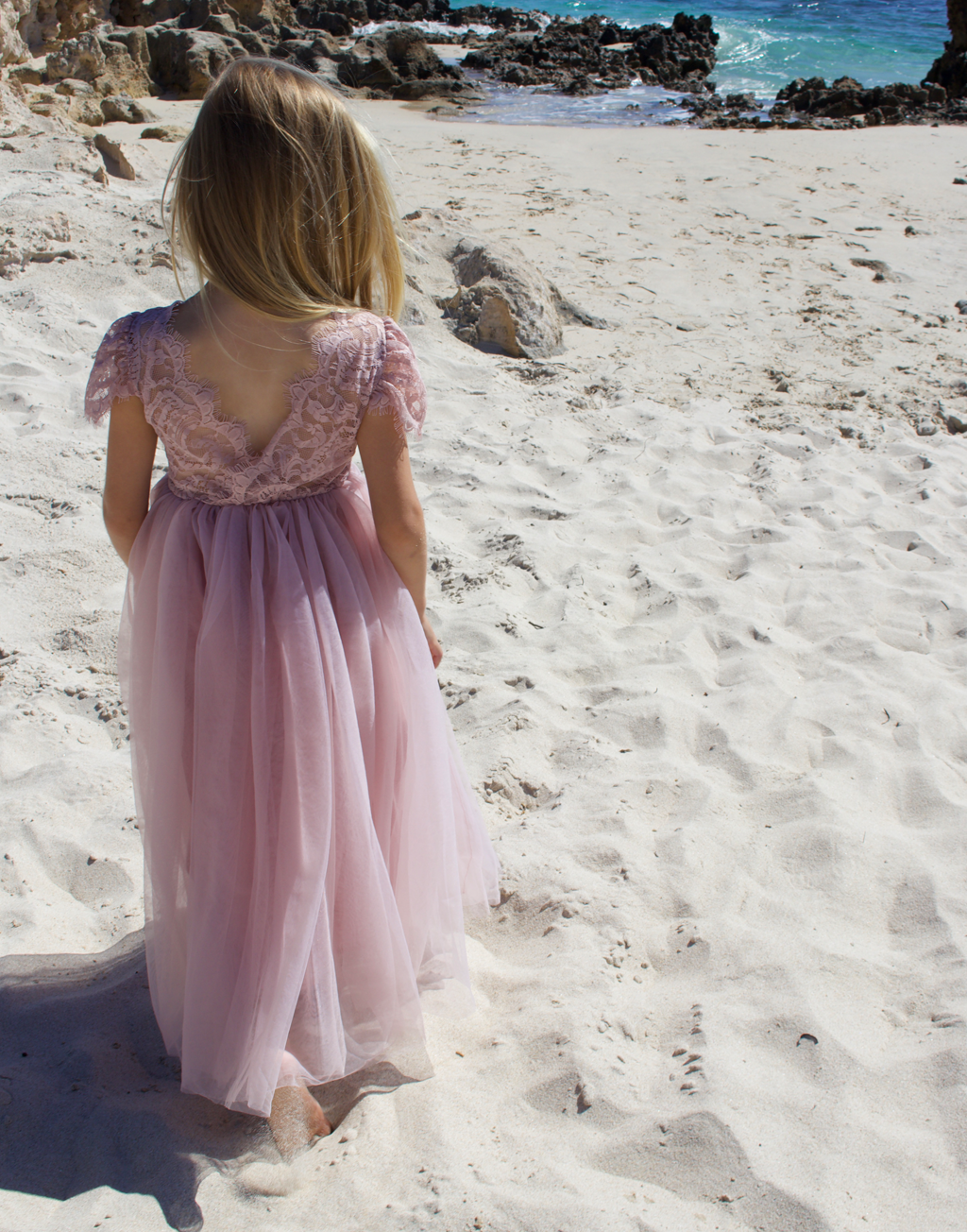 Blossom in Dusty Rose ~ Flower Girl or Party Girl Dress