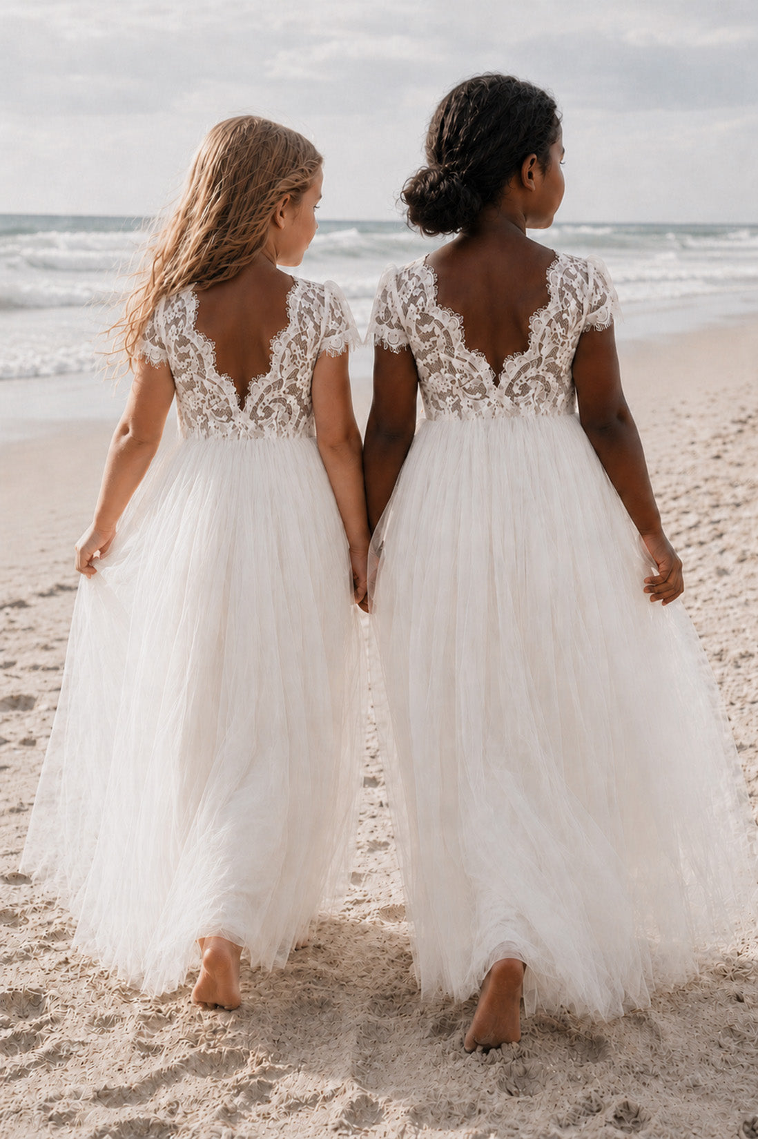 Blossom in Ivory White ~ Flower Girl or Party Girl Dress