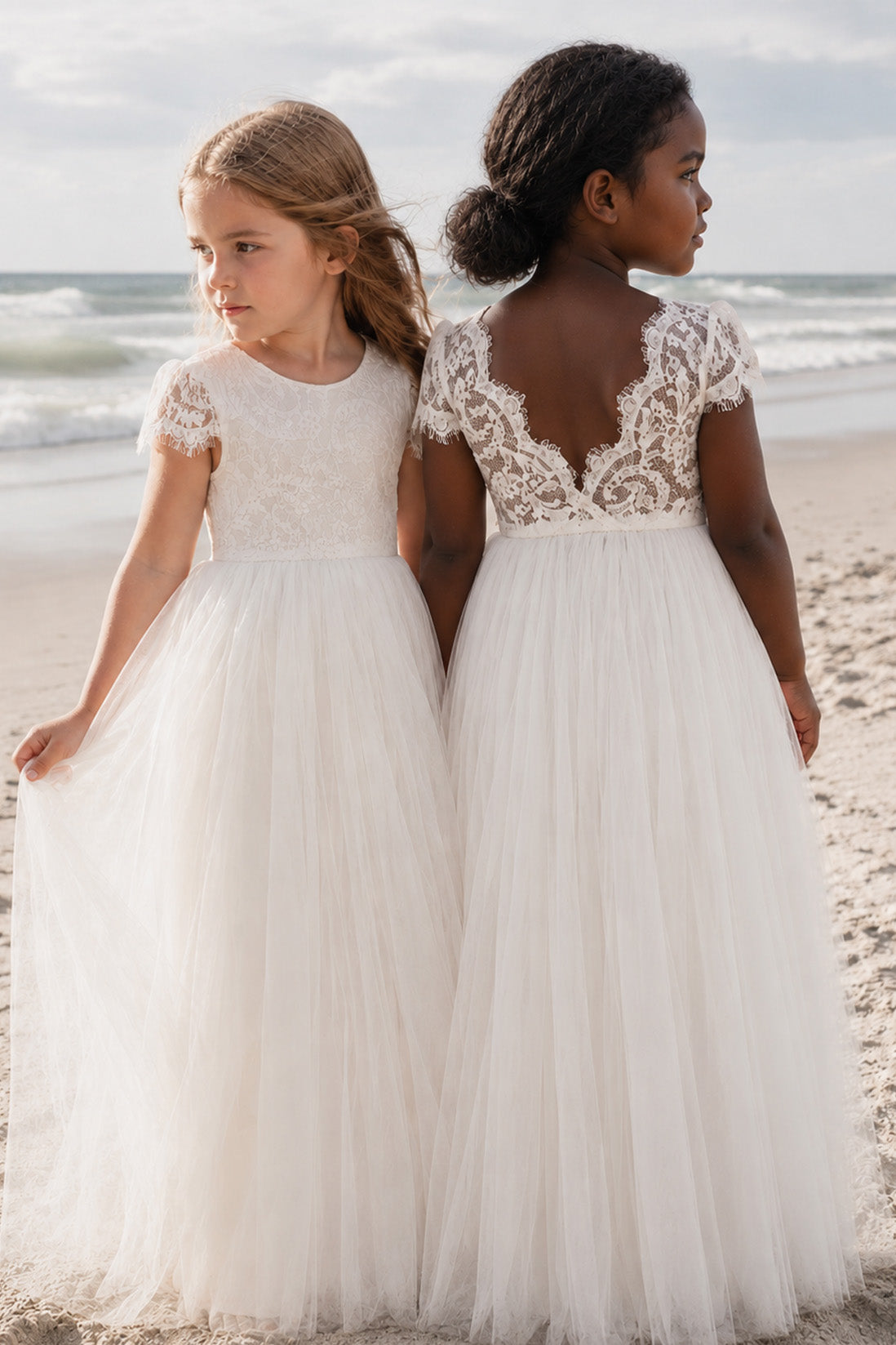 Blossom in Ivory White ~ Flower Girl or Party Girl Dress