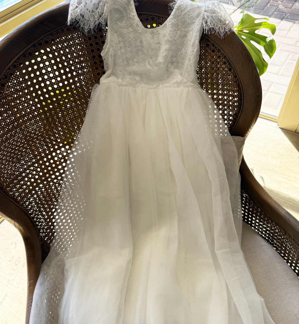 Blossom in Ivory White ~ Flower Girl or Party Girl Dress