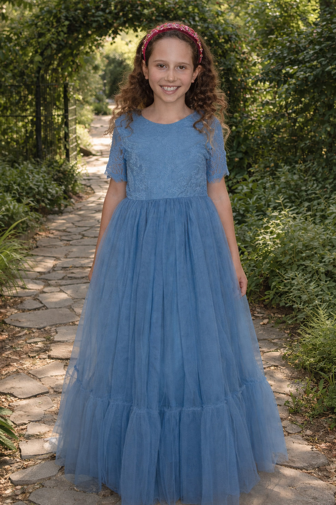 Blue Ivy in Dusty Blue ~ Party or Flower Girl Dress
