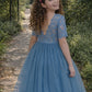 Blue Ivy in Dusty Blue ~ Party or Flower Girl Dress
