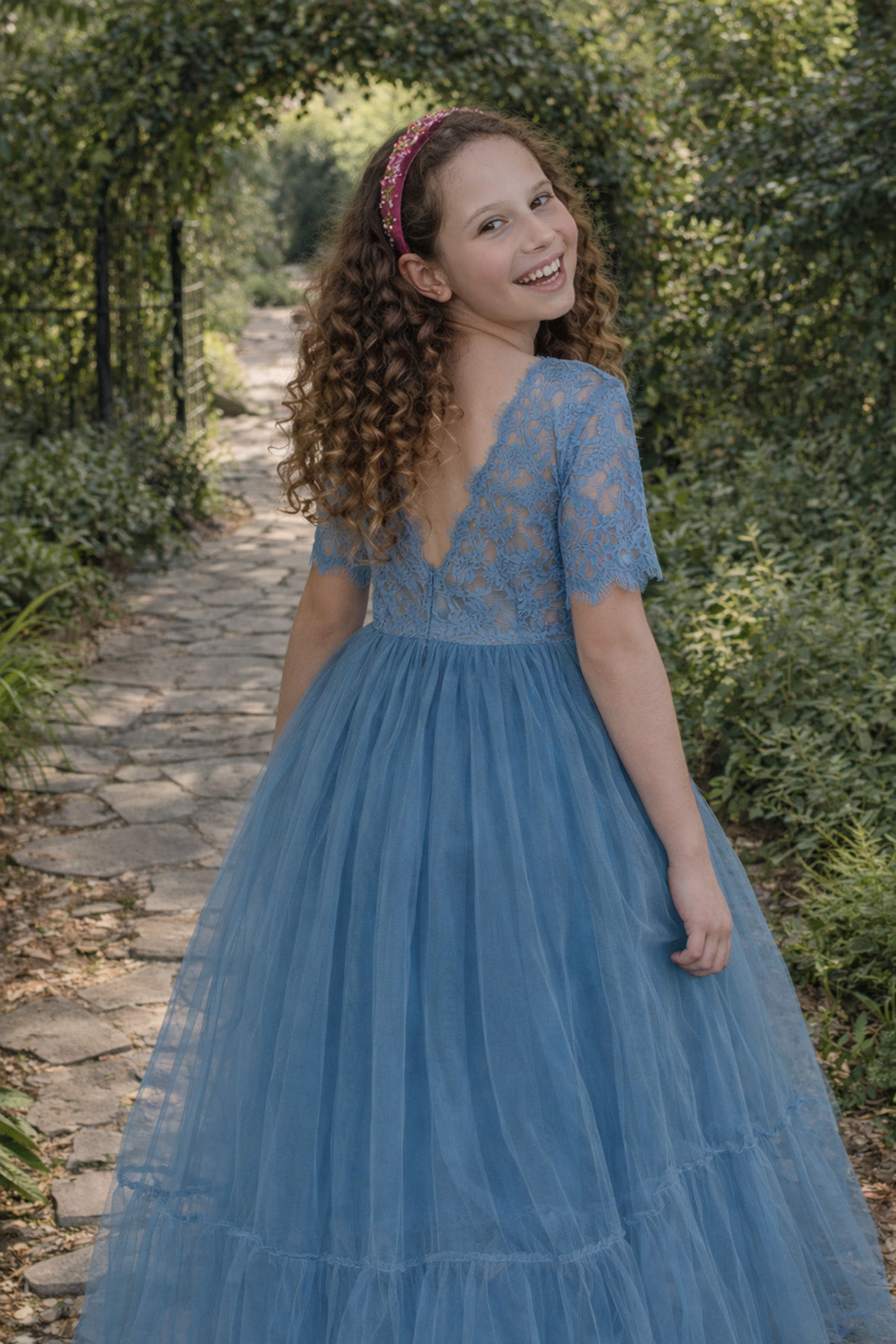 Blue Ivy in Dusty Blue ~ Party or Flower Girl Dress