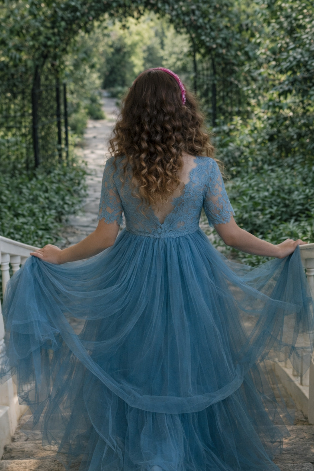 Blue Ivy in Dusty Blue ~ Party or Flower Girl Dress