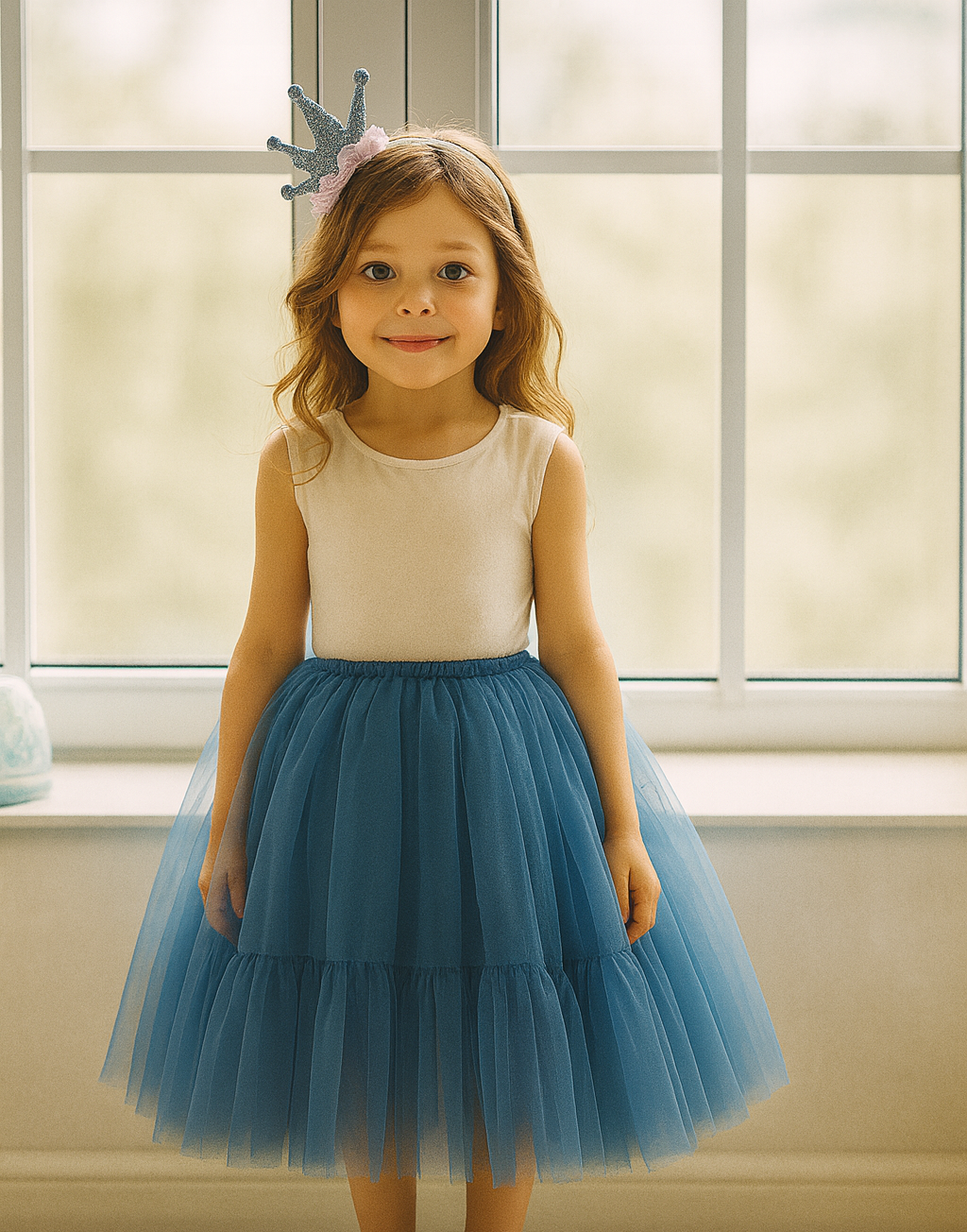 Starlight Whisper Tutu in Dusty Blue