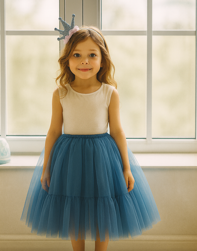 Starlight Whisper Tutu in Dusty Blue