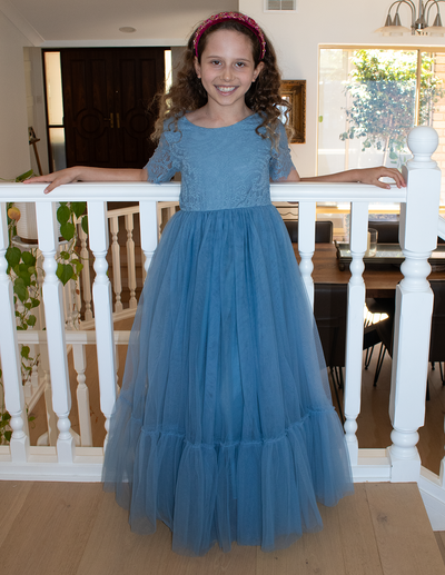Blue Ivy in Dusty Blue ~ Party or Flower Girl Dress