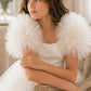 Belle ~ Ivory White Tulle Bolero