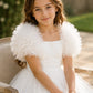 Belle ~ Ivory White Tulle Bolero