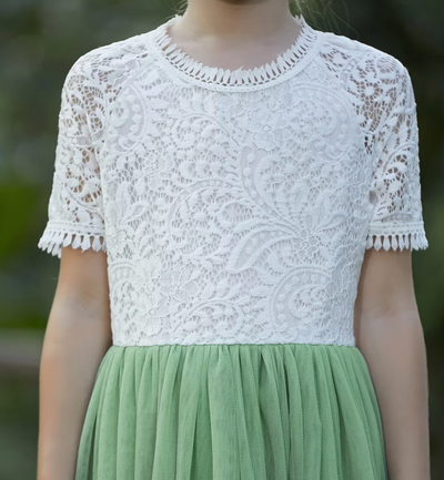 Bonnie in Apple Green ~ Party or Flower Girl Dress