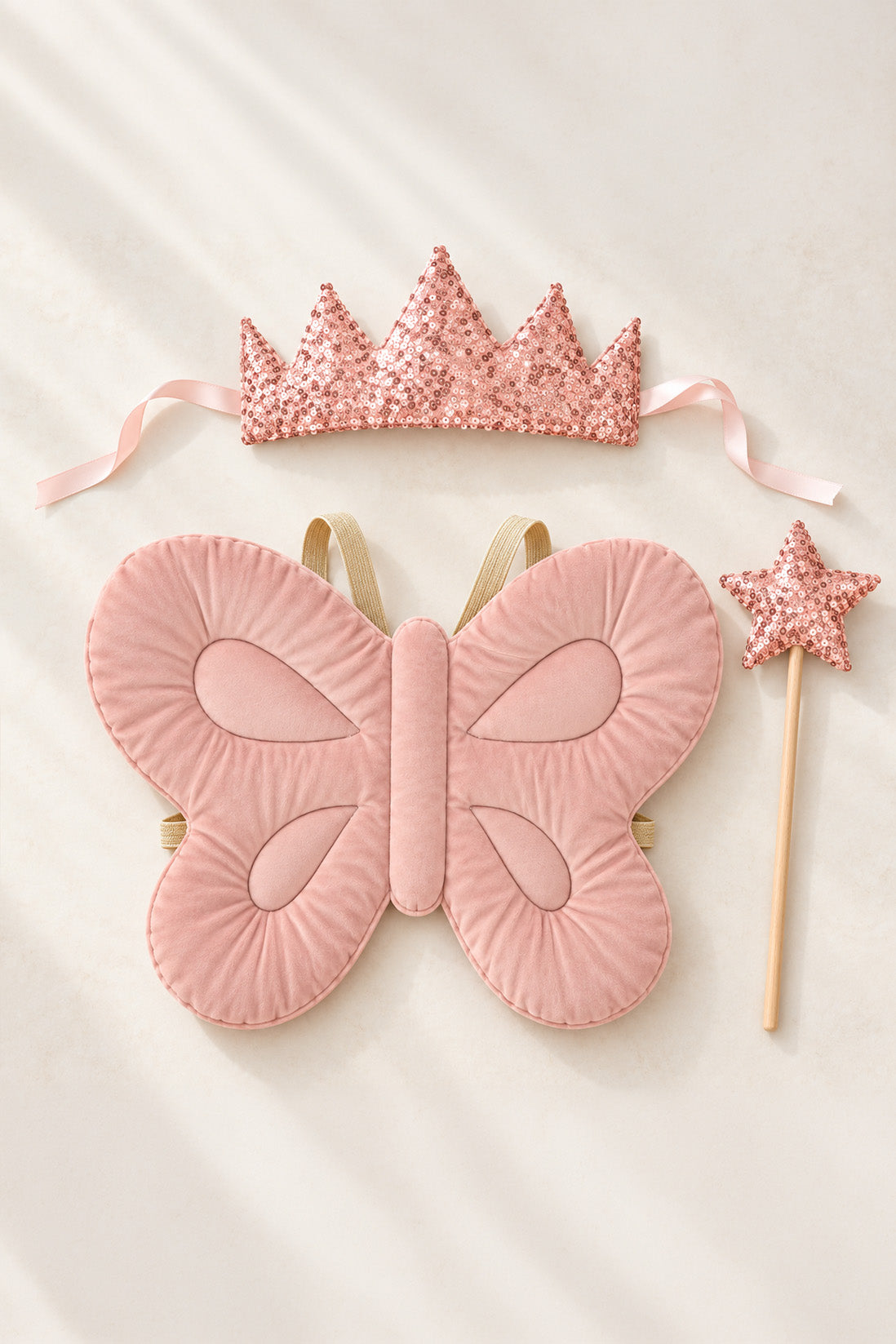 Flutter & Sparkle Pouch - Rose Petal Fairy Set