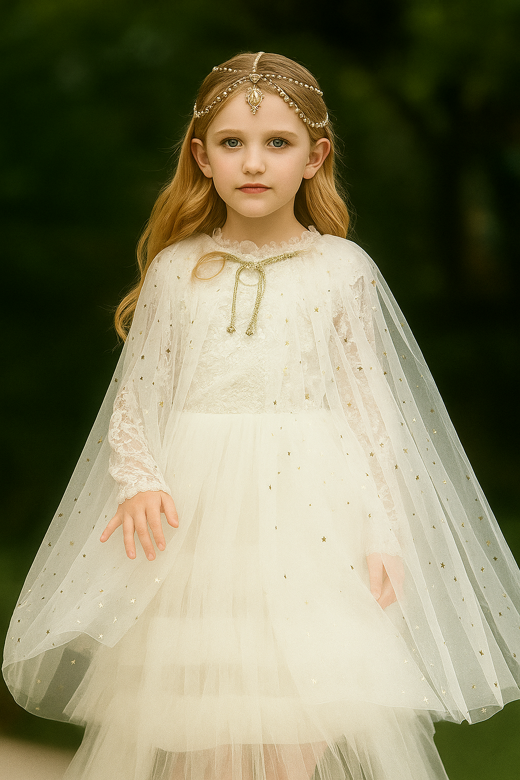Alicia Cape ~ A Perfect Christmas Gift For Girls with a Pink Satin Drawstring Bag