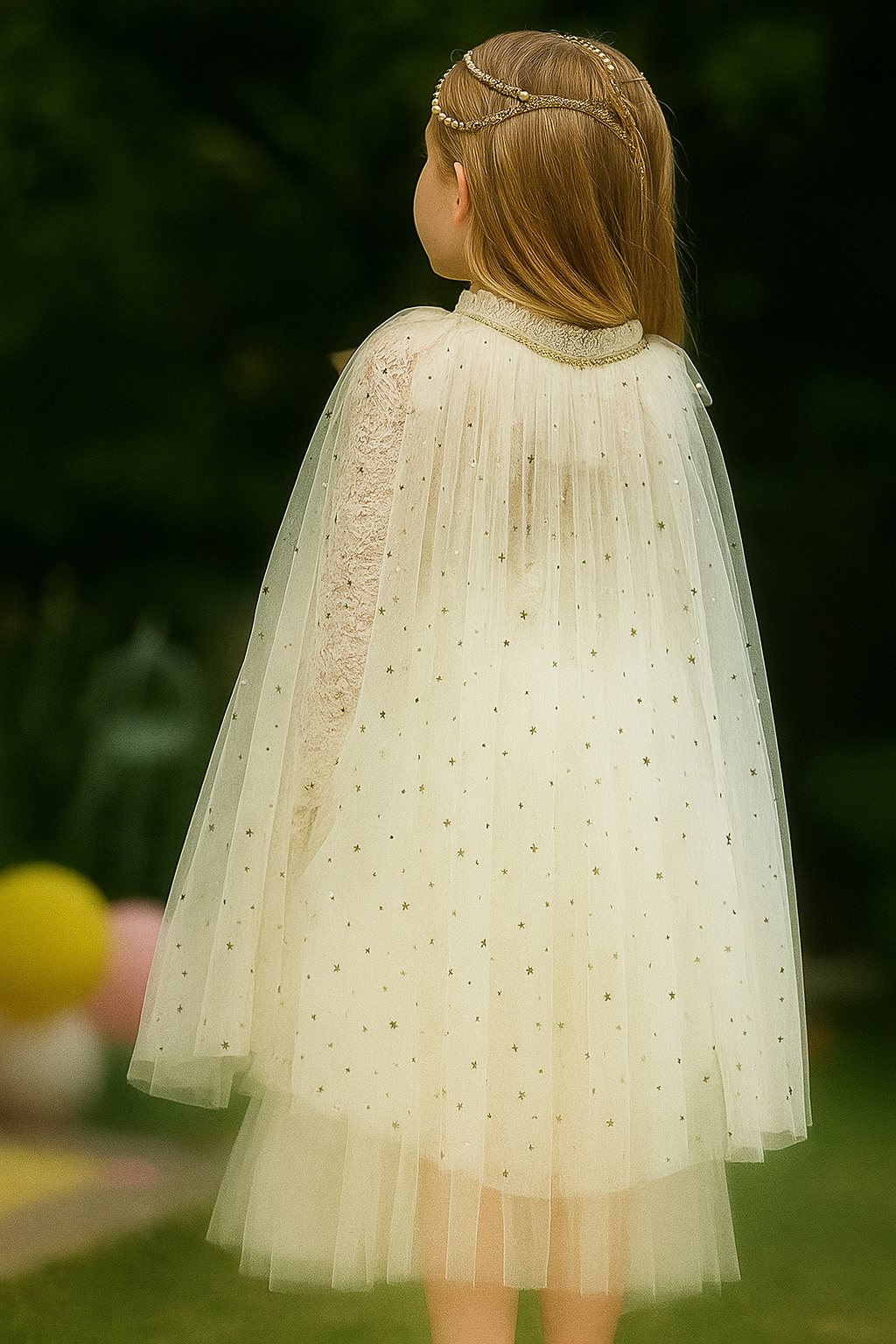 Alicia Cape ~ A Perfect Christmas Gift For Girls with a Pink Satin Drawstring Bag
