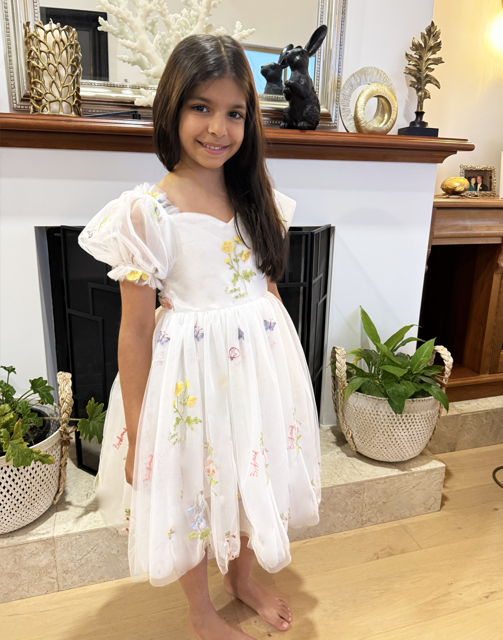 Charlee in Ivory White ~ Flower Girl /Party Dress