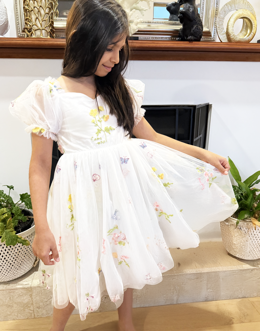 Charlee in Ivory White ~ Flower Girl /Party Dress
