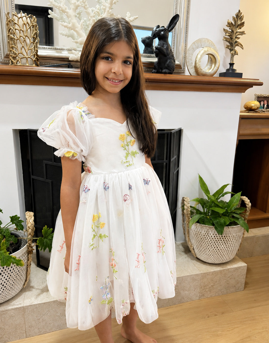 Charlee in Ivory White ~ Flower Girl /Party Dress