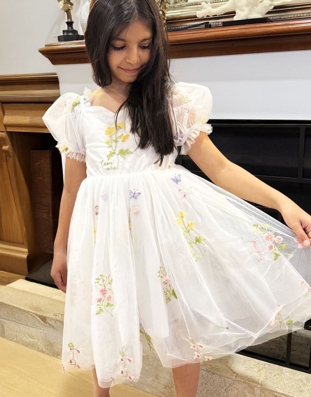 Charlee in Ivory White ~ Flower Girl /Party Dress