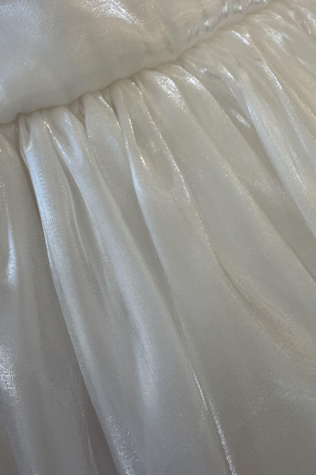 Cinnamon in White Party Girl or Flower Girl Dress