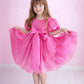Cinnamon in Fuchsia Party Girl or Flower Girl Dress
