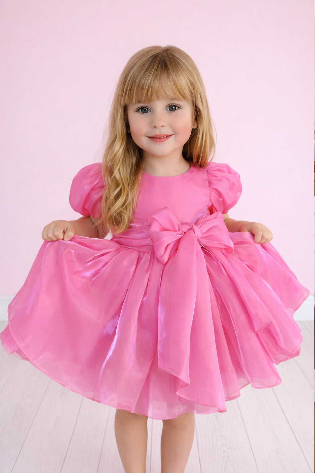 Cinnamon in Fuchsia Party Girl or Flower Girl Dress
