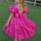 Cinnamon in Fuchsia Party Girl or Flower Girl Dress