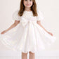 Cinnamon in White Party Girl or Flower Girl Dress
