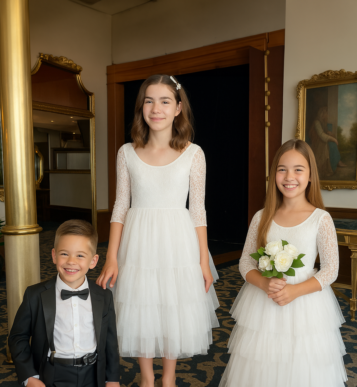 Coco in Ivory ~ Luxurious Tulle Flower Girl | Party Dress