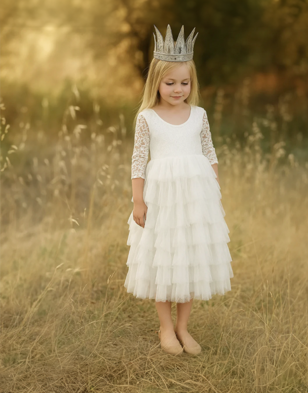 Coco in Ivory ~ Luxurious Tulle Flower Girl | Party Dress