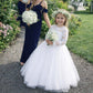 Cynthia in Ivory White - Flower Girl or Communion Dress