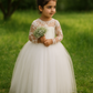 Cynthia in Ivory White (Baby + Toddler) - Flower Girl or Communion Dress