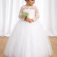 Cynthia in Ivory White - Flower Girl or Communion Dress
