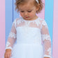 Cynthia in Ivory White (Baby + Toddler) - Flower Girl or Communion Dress