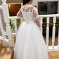 Cynthia in Ivory White - Flower Girl or Communion Dress