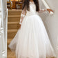 Cynthia in Ivory White (Baby + Toddler) - Flower Girl or Communion Dress