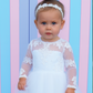 Cynthia in Ivory White (Baby + Toddler) - Flower Girl or Communion Dress