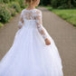 Cynthia in Ivory White - Flower Girl or Communion Dress