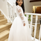 Cynthia in Ivory White - Flower Girl or Communion Dress