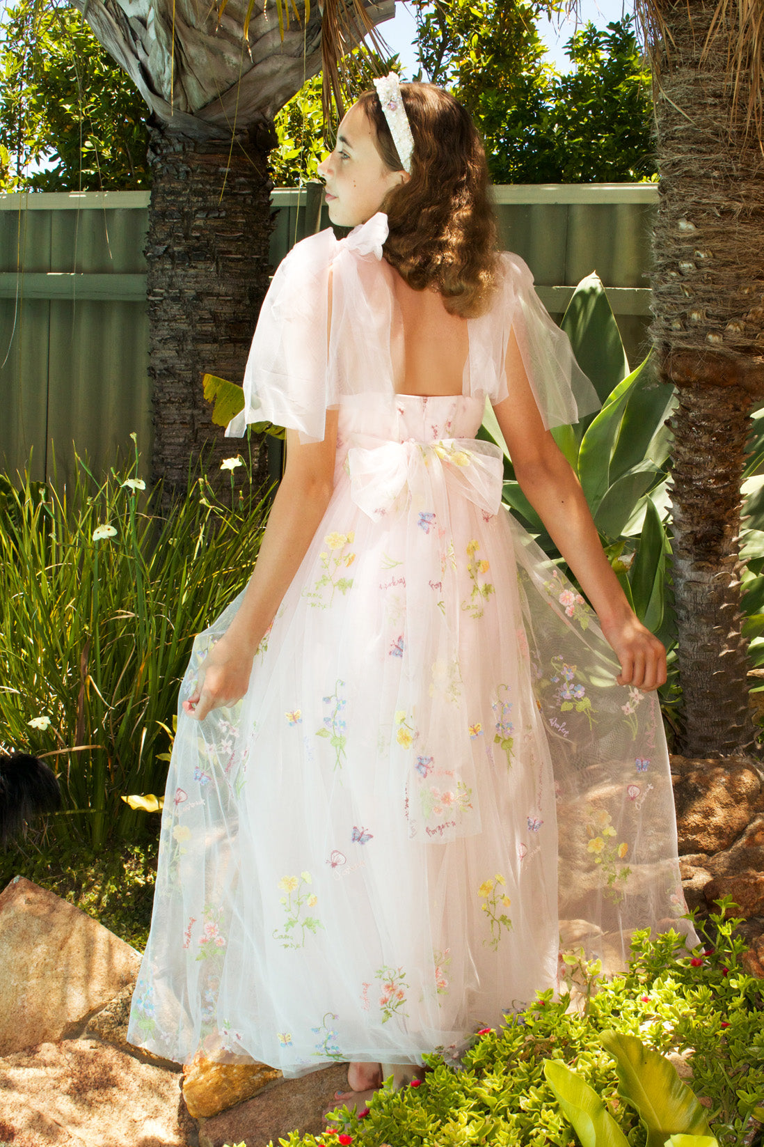 Athena Full Length ~ Blush Pink Party or Flower Girl Dress