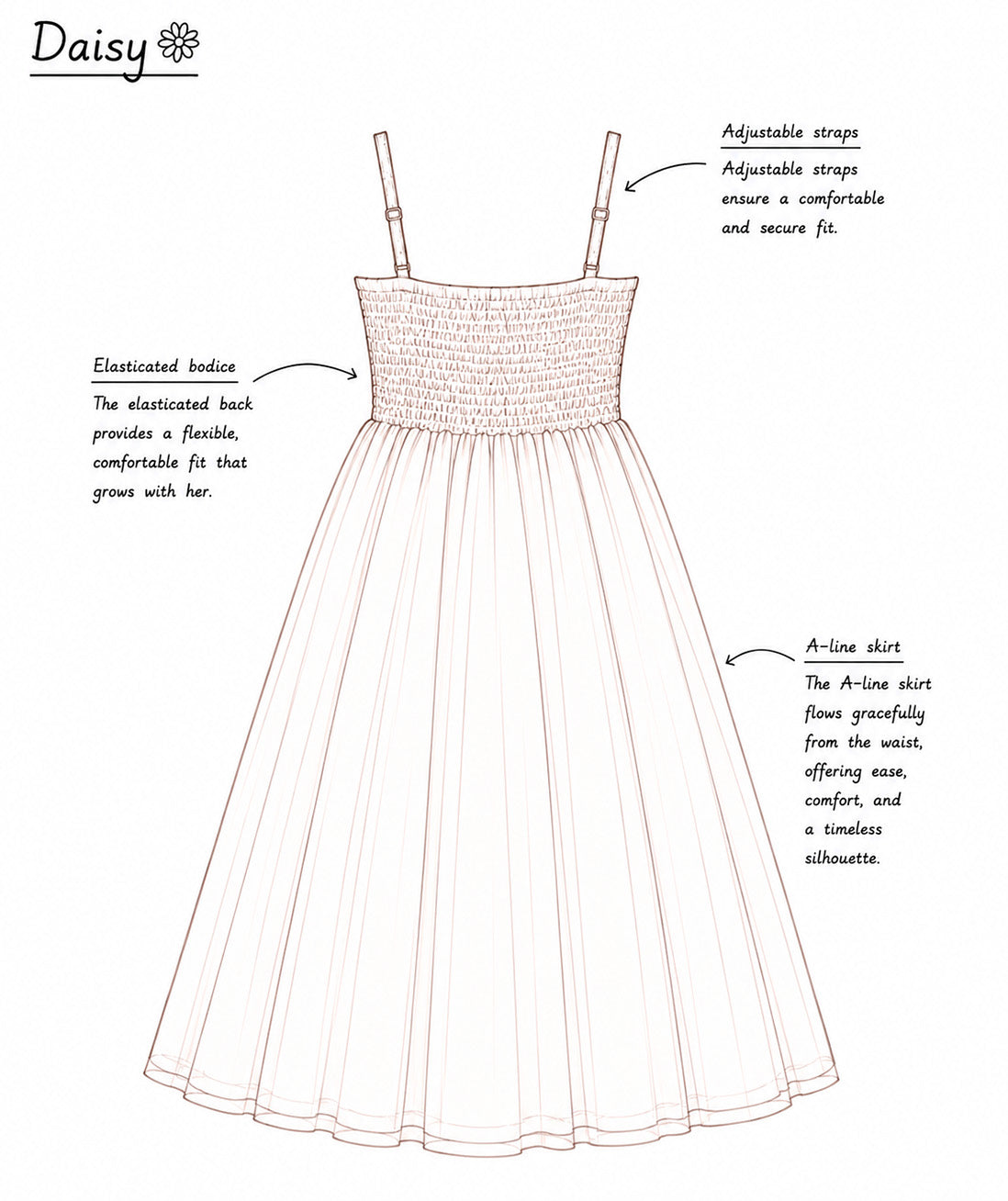 Daisy ~ Ballet Pink Party Girl Dress /Flower Girl Dress