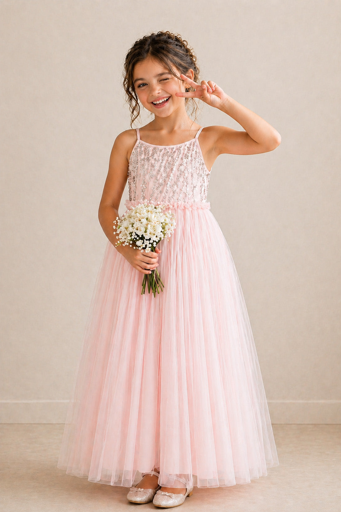 PREORDER - Daisy ~ Ballet Pink Party Girl Dress /Flower Girl Dress